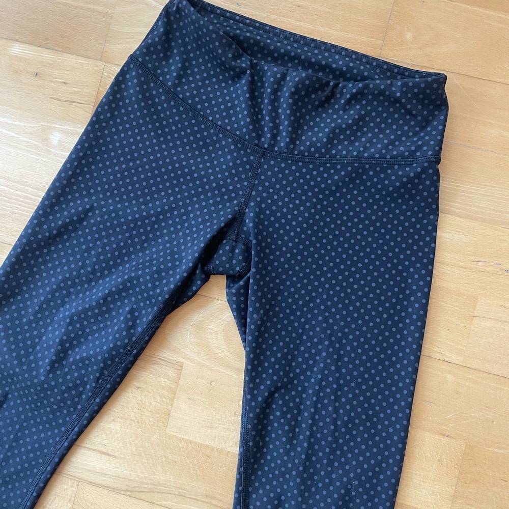 Lululemon Black Polka Dot Leggings